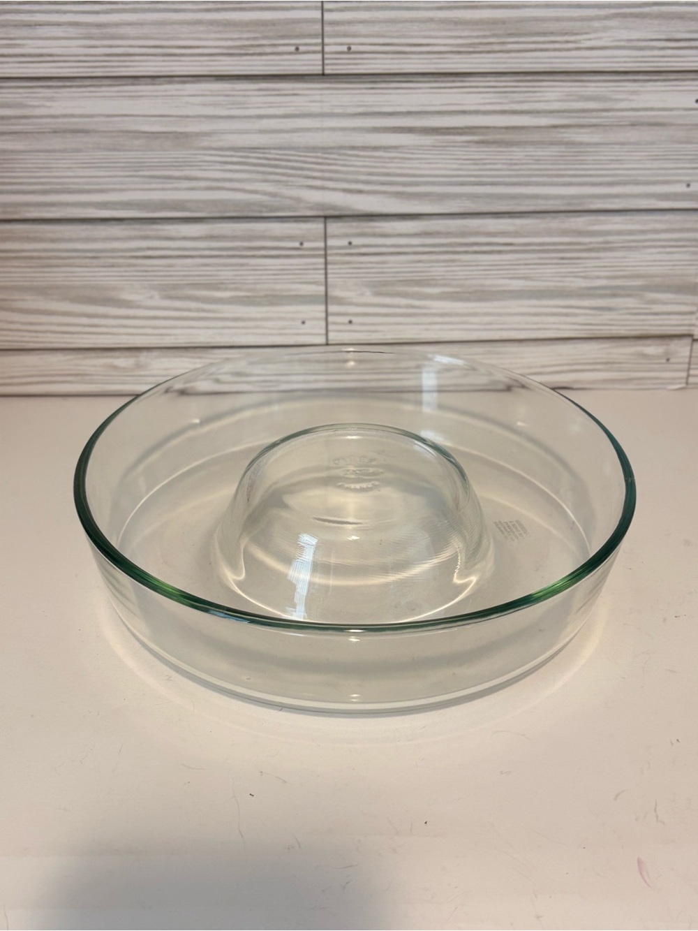 Vintage Pyrex Glass Bundt Pan Cake Mold Gelatin Wreath Dish 22cm France